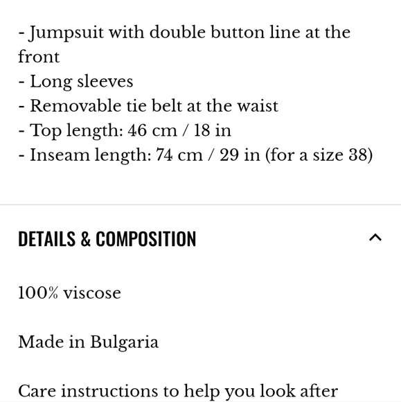 Sezane Emilie black jumpsuit - Picture 3 of 11